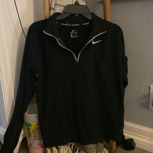plain nike running half zip